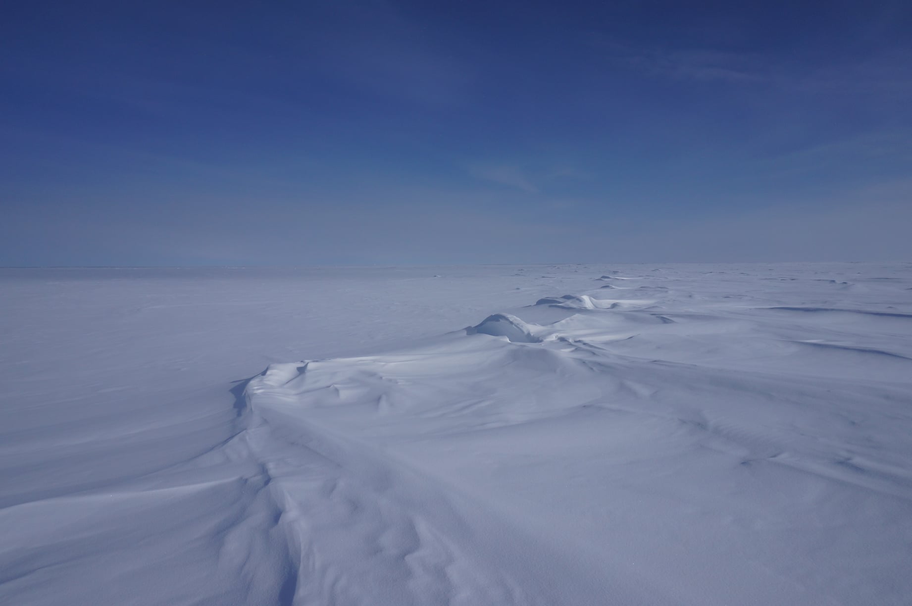 Adventure: Ms Hughes trekked across the snow.