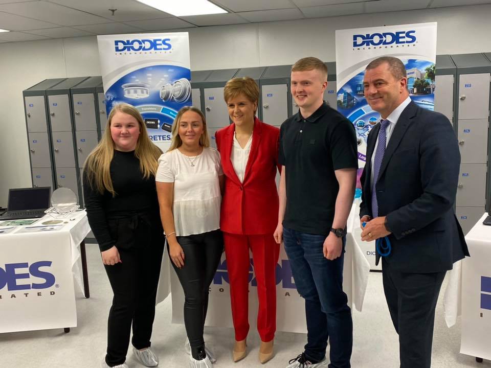 First Minister Nicola Sturgeon visited the plant on Monday morning.