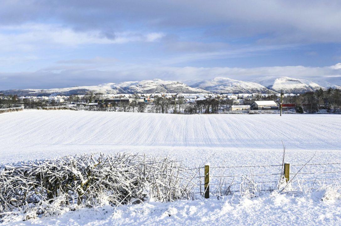 Cold snap: Ten pictures show first snowfall of 2020