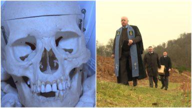 Century-old medical skeleton laid to rest with funeral