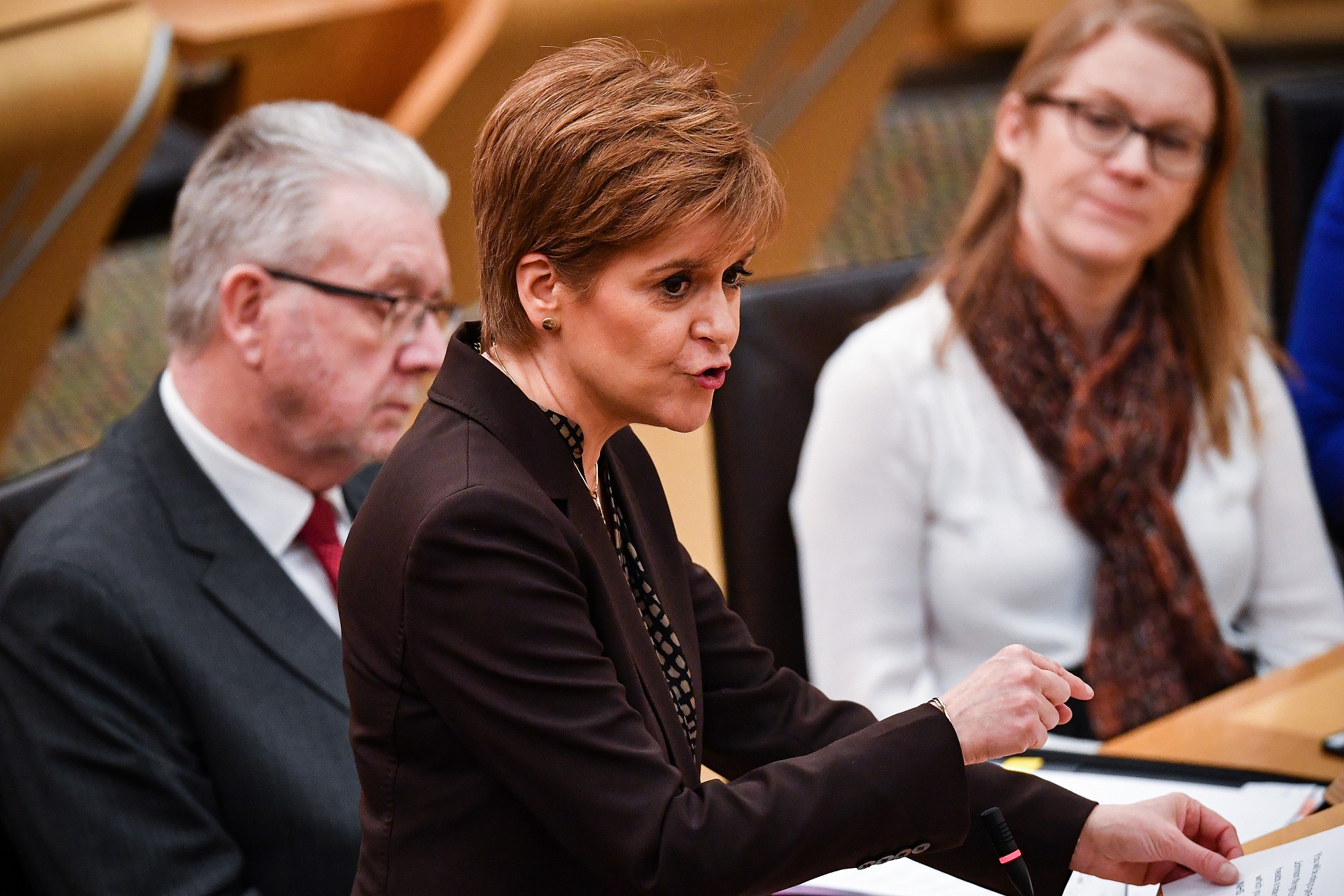 First Minister Nicola Sturgeon speaks during a debate on Scotland’s future at the Scottish Parliament on January 29, 2020.