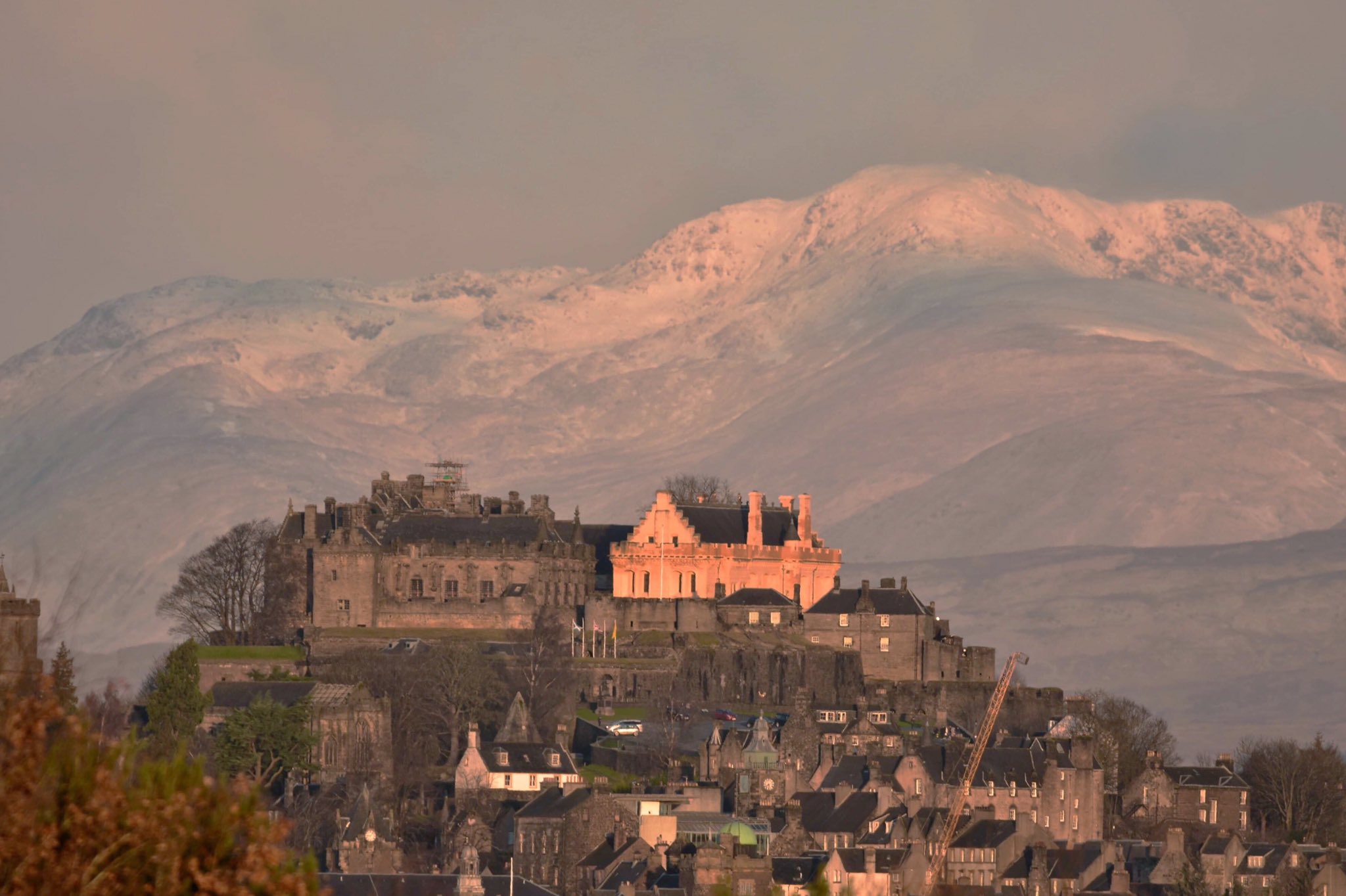 Sunrise over Stirling Castle by Charles McGuigan.