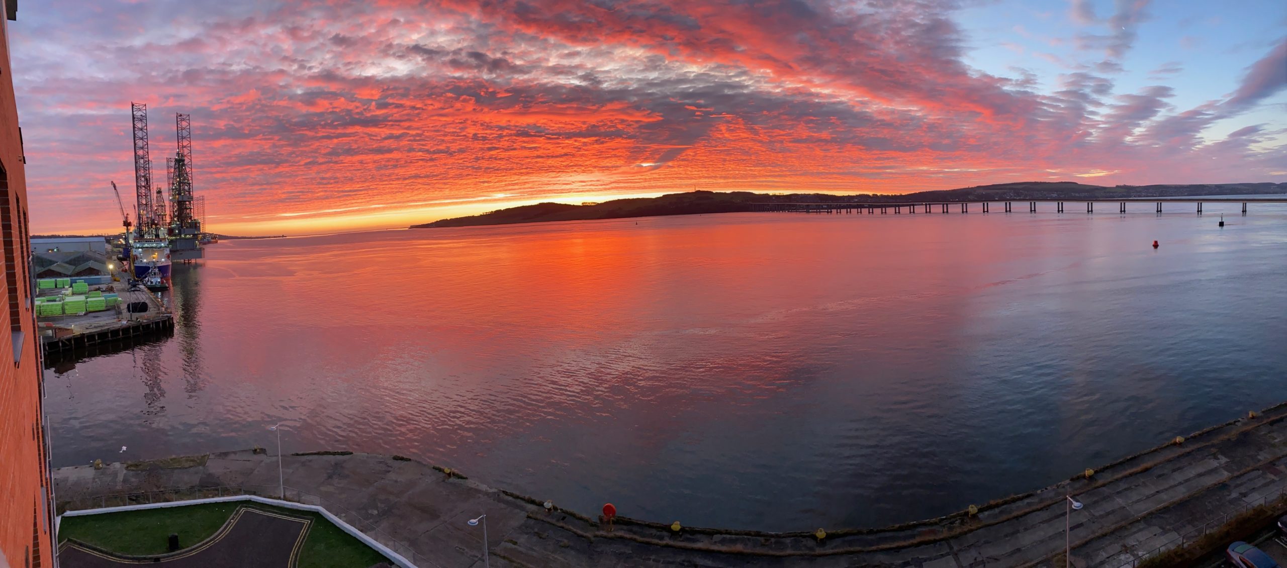 Sunrise over the Tay by Ian MacDougall.