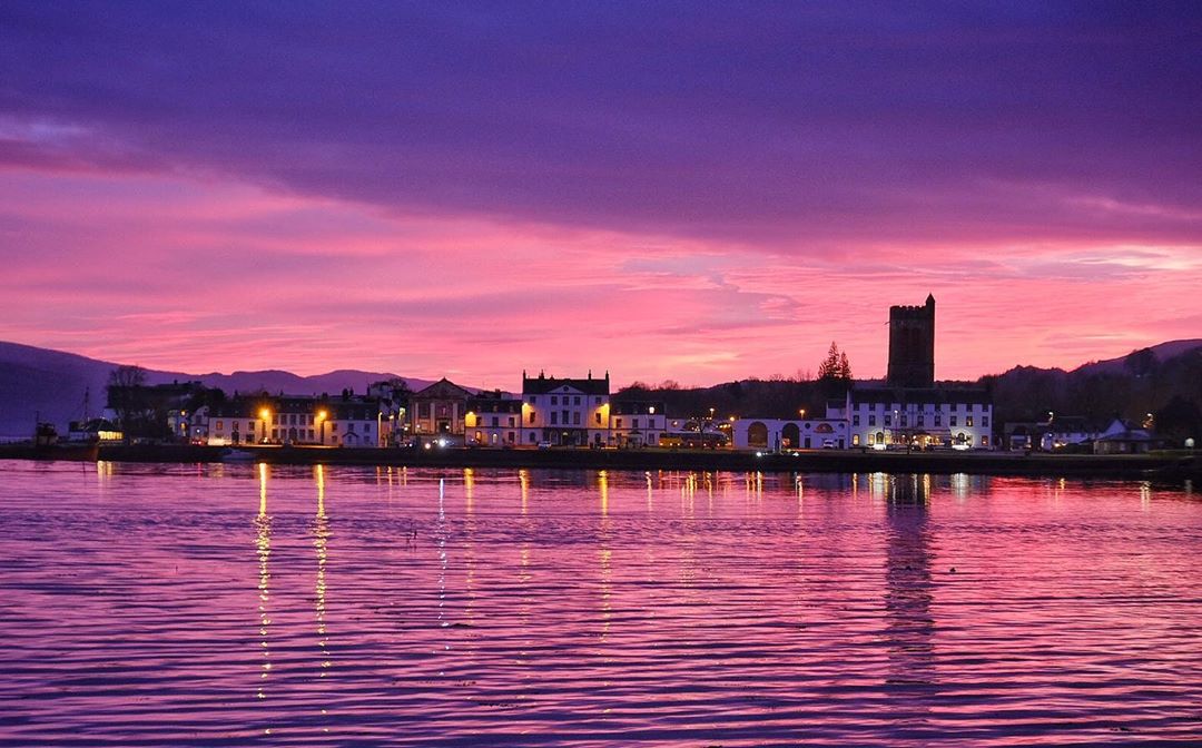 Sunset at Inverary by Tam.