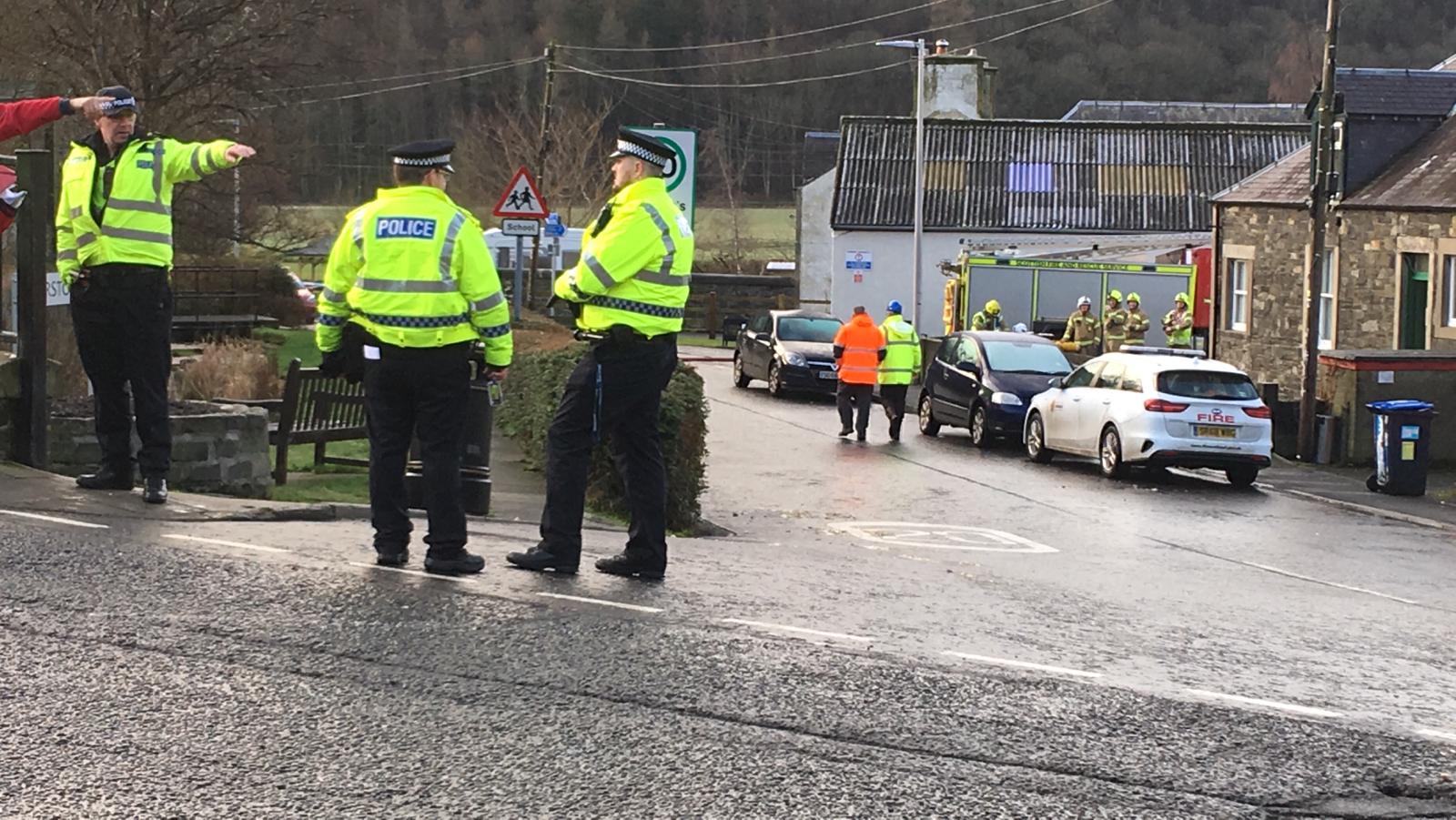 Walkerburn: Emergency services were alerted shortly before 7am on Friday.