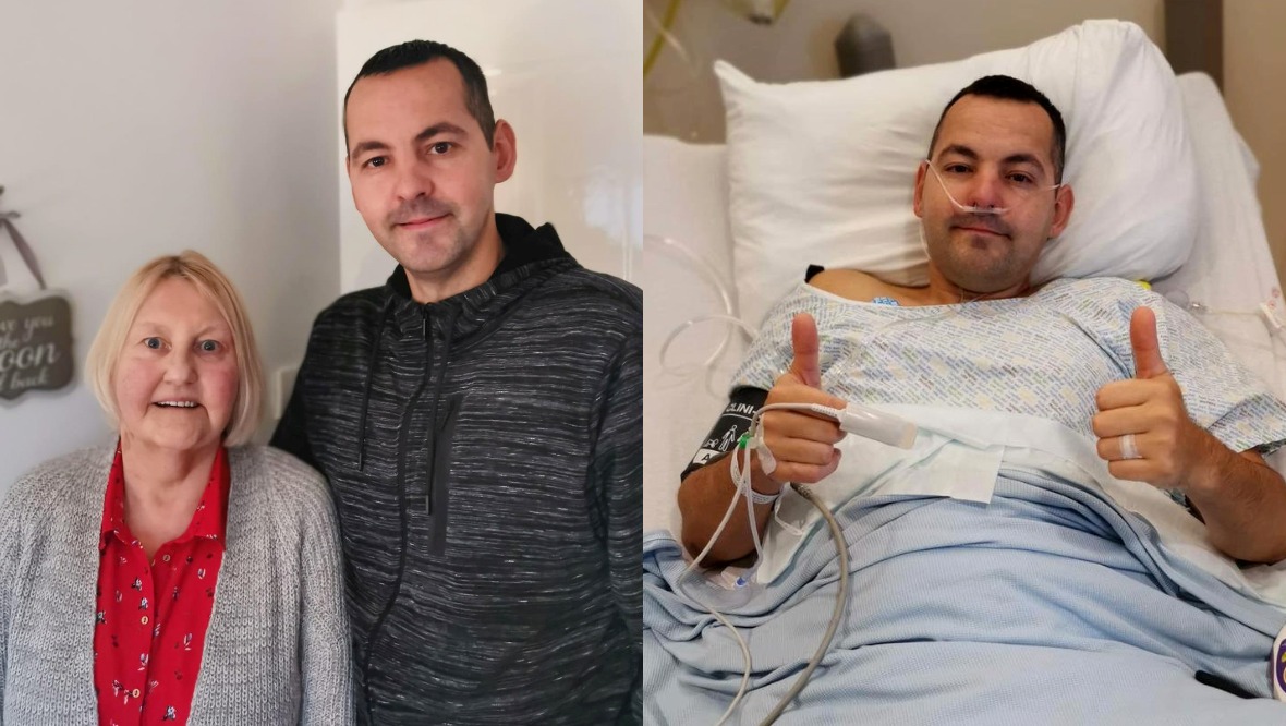 Son becomes mum’s hero by donating life-saving kidney