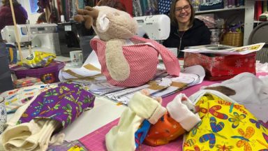 Sewing to survive: Making pouches for Australian animals