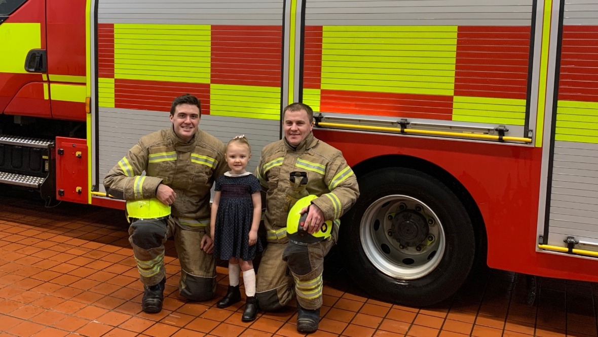 Child, four, praised for raising alarm during house fire
