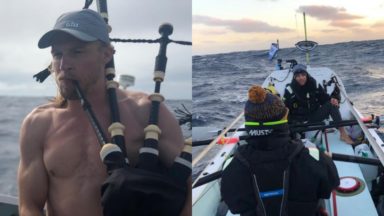 Brothers celebrate New Year in middle of the Atlantic