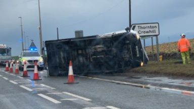 A1 will close again to lorries as high winds hit Scotland