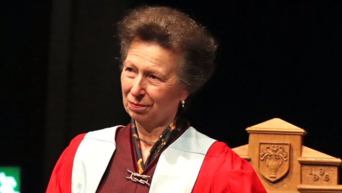 The Princess Royal was honoured by Aberdeen University.