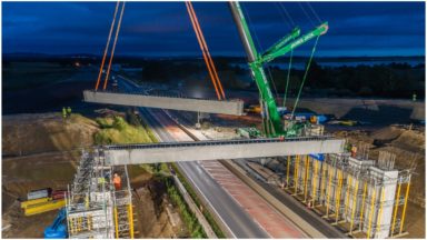 A9 to close for three nights for bridge beam installation
