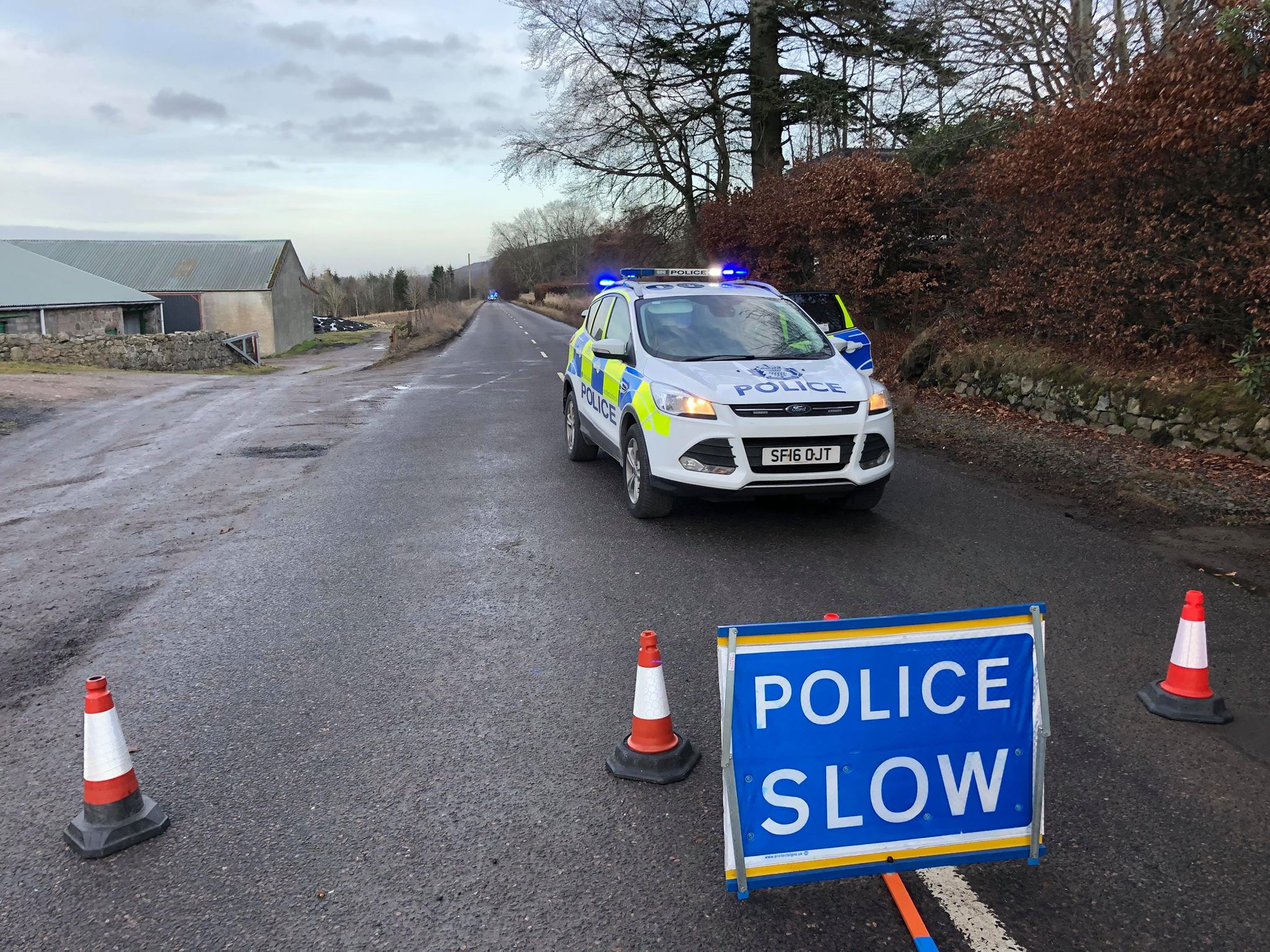 Investigation: Police closed the road.