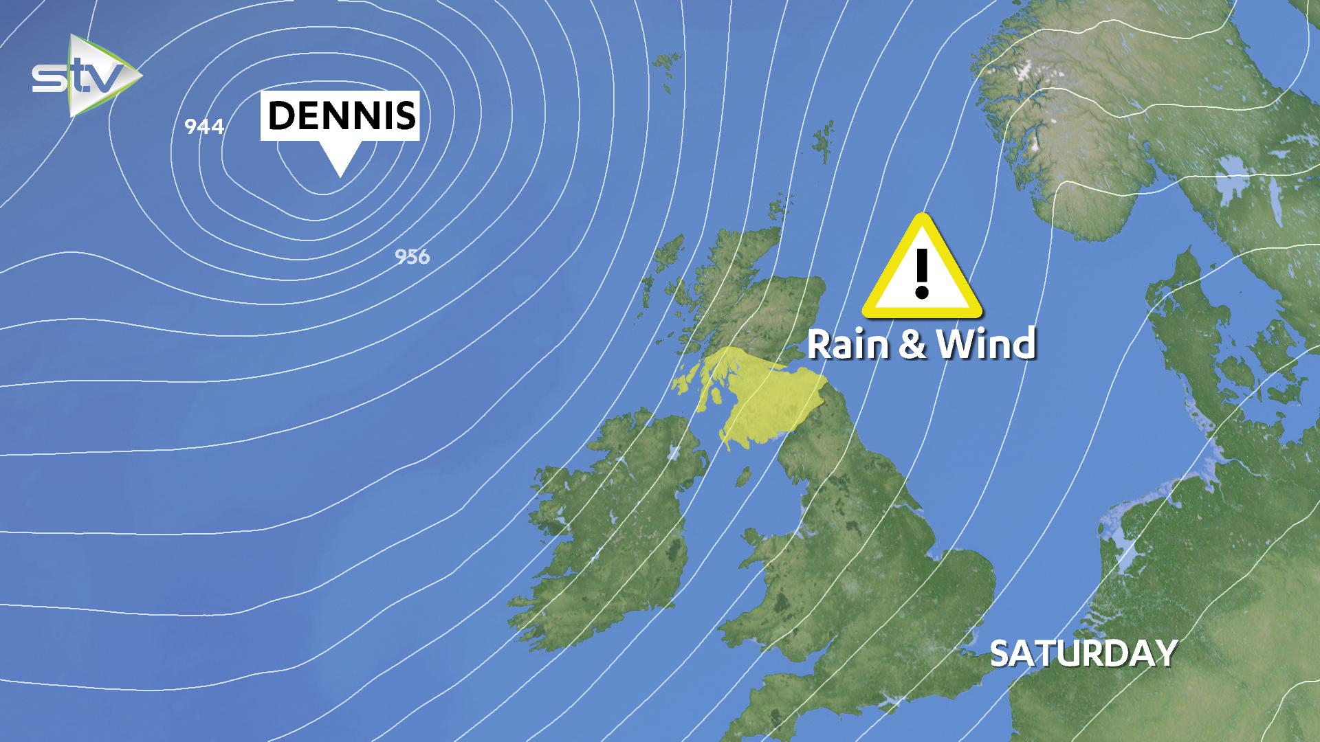 Unsettled conditions: Storm Dennis is due to arrive on Saturday.