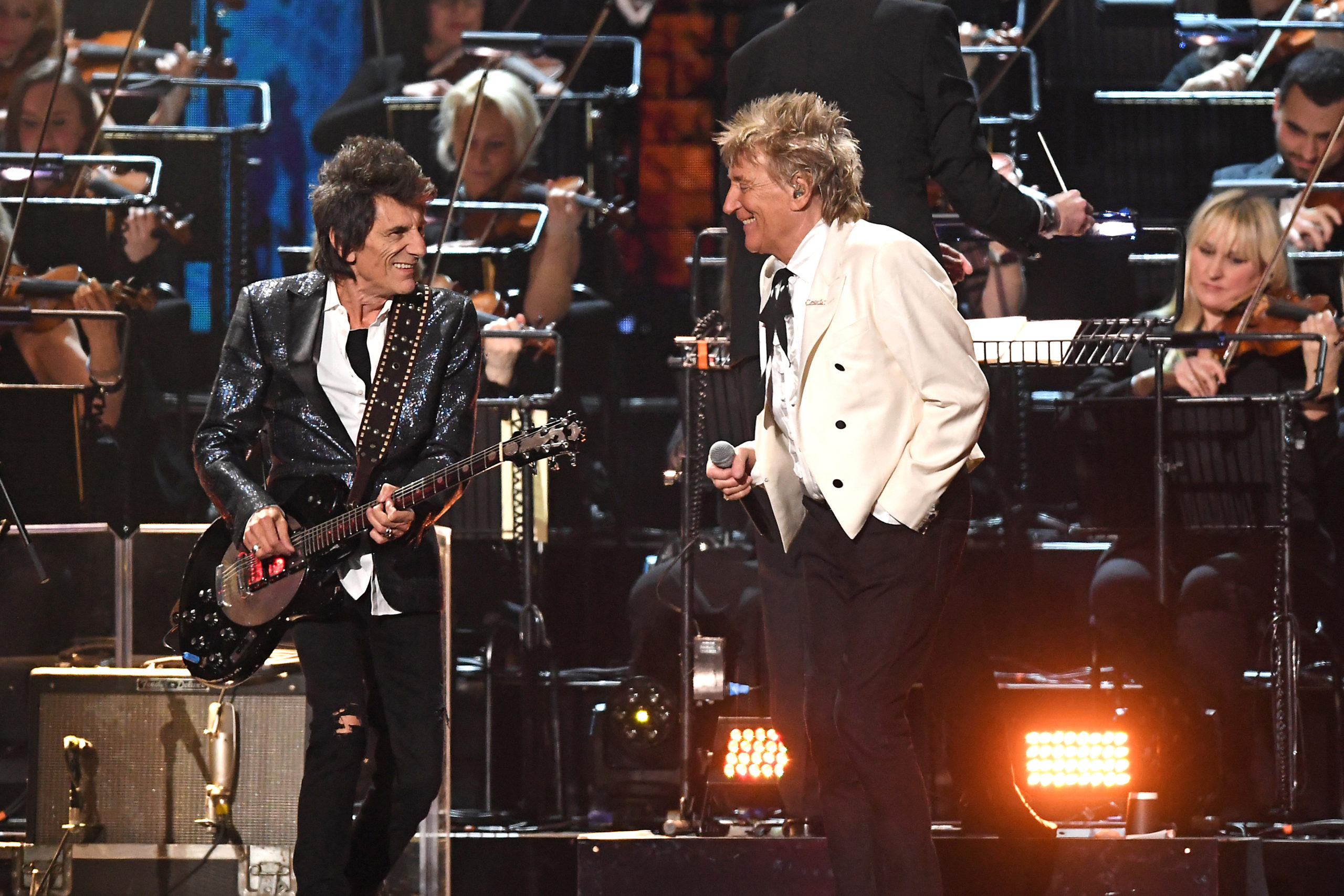 Legends: Sir Rod Stewart and Ronnie Wood.