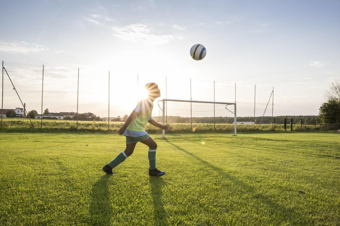 Young footballers banned from heading during training