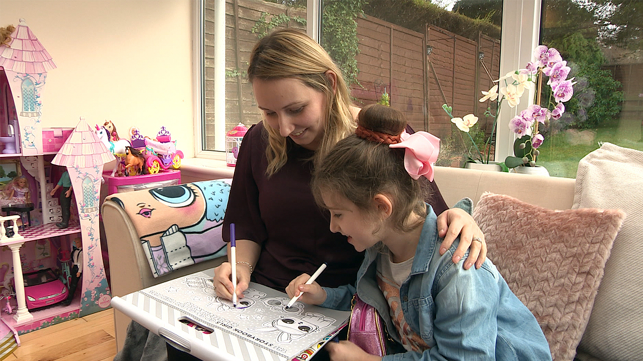 Laura Beveridge with daughter Maia.