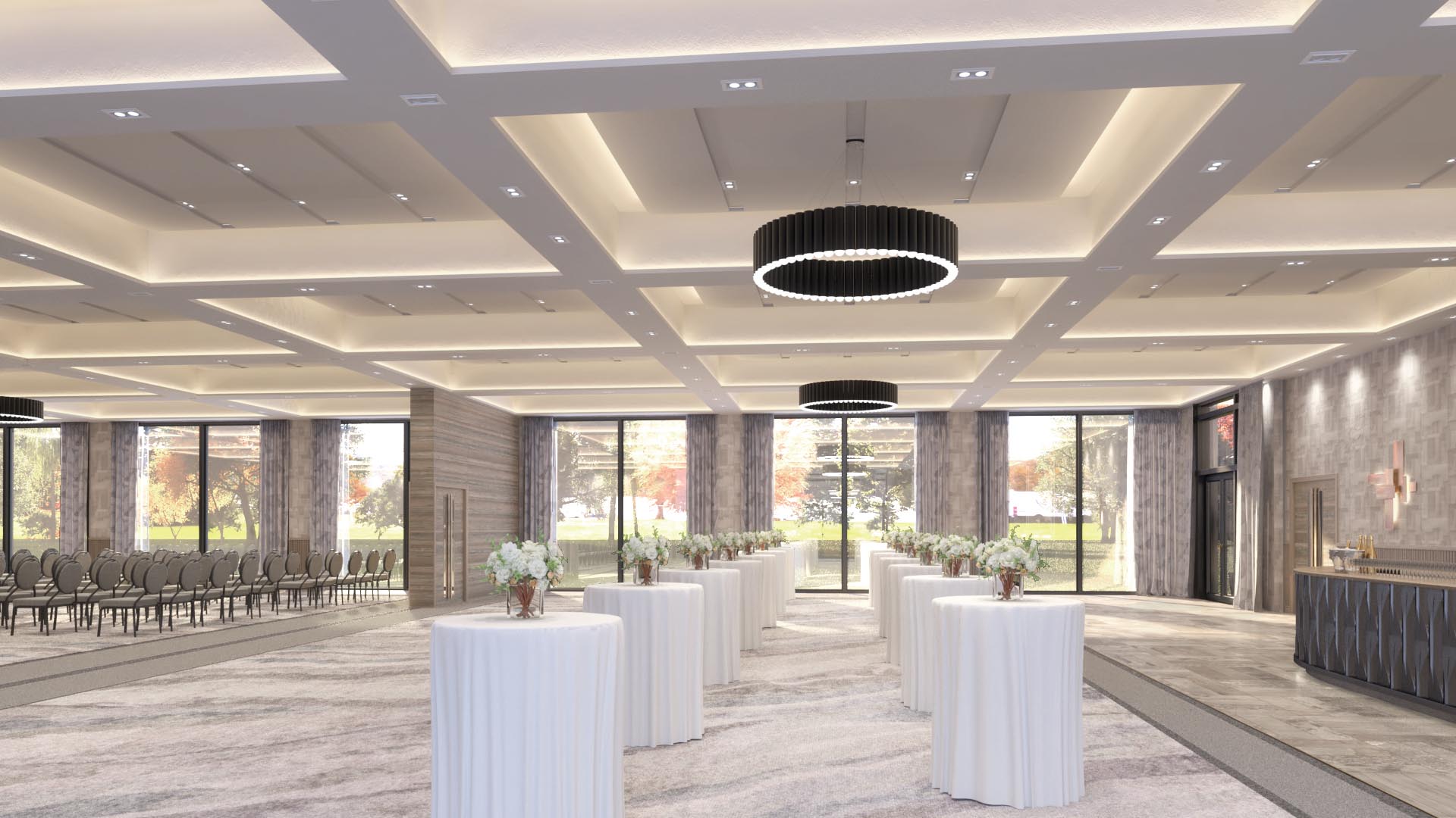 The 7,345 square foot ballroom will have spectacular views of Loch Lomond.