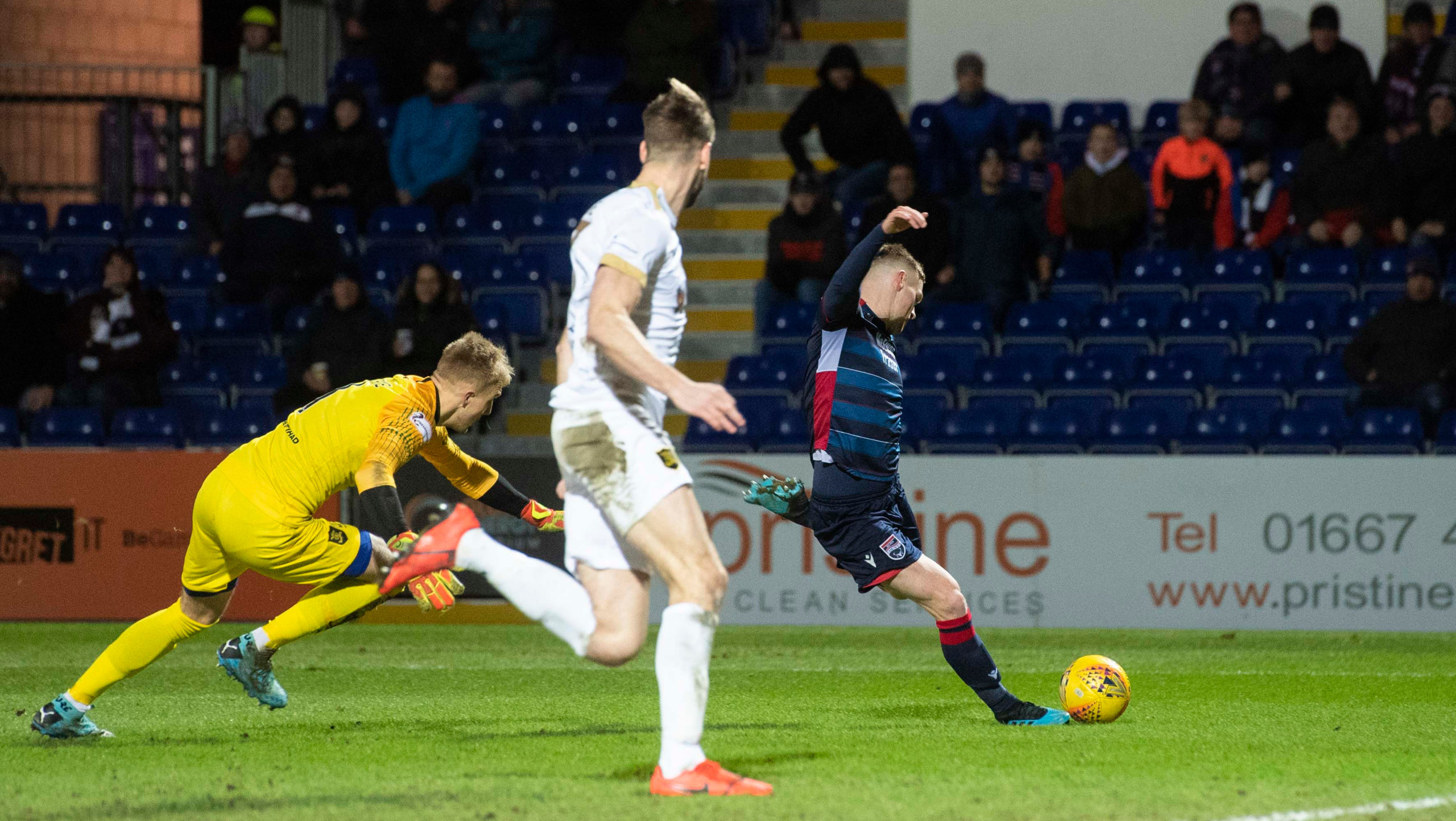 Billy McKay scored twice for Ross County against Livingston.