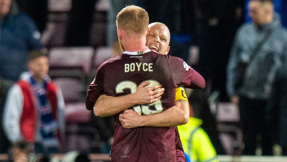 Boyce delighted with Hearts style and strike partner