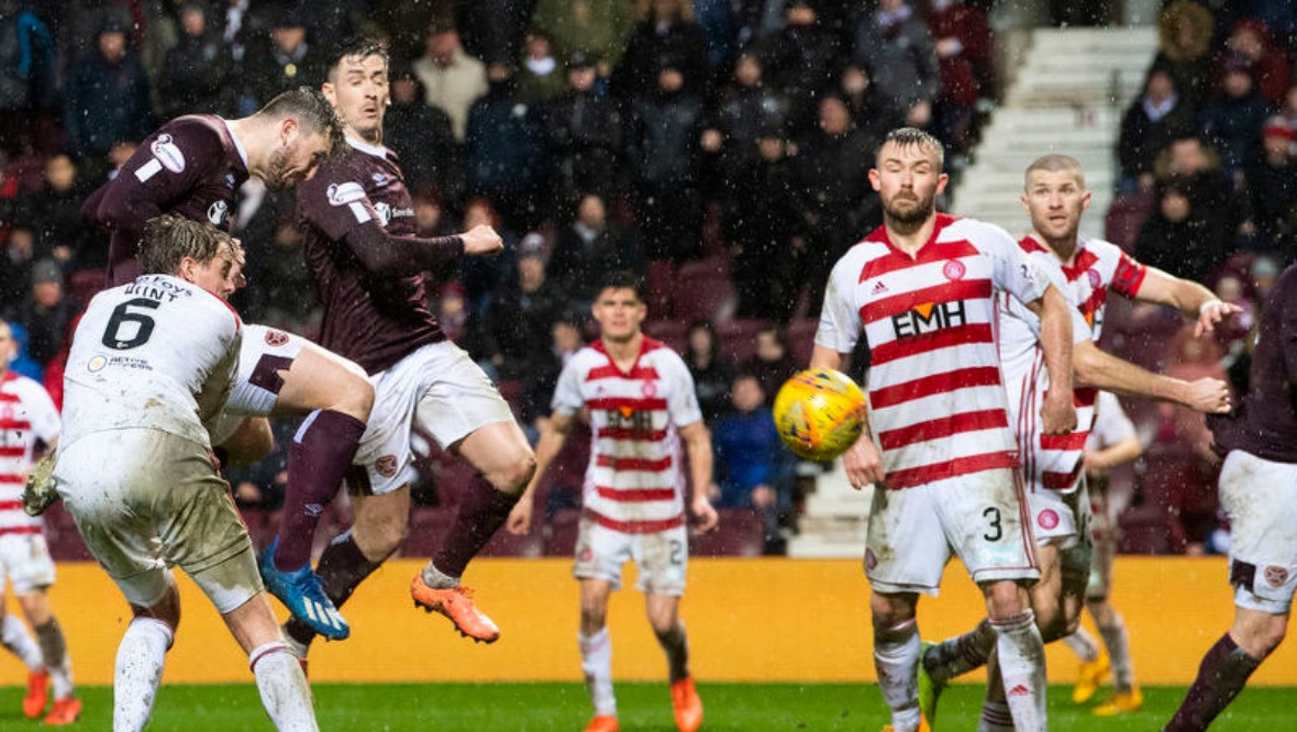 Hearts level late on to rescue point against Hamilton