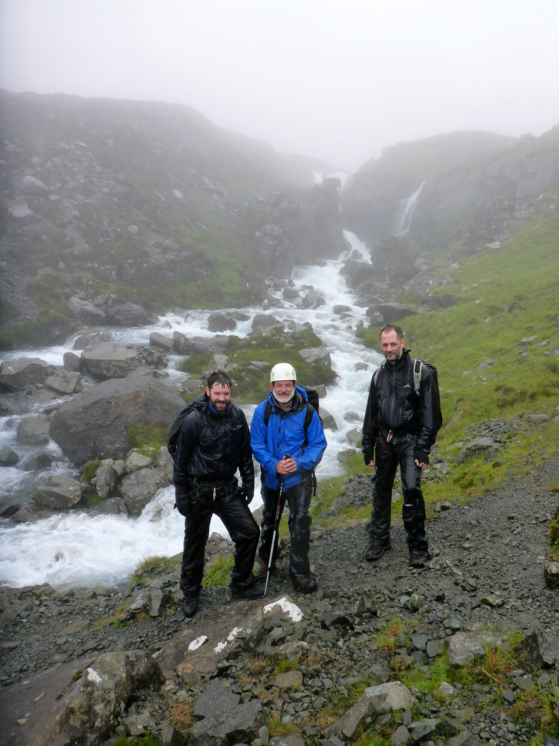 Hillwalking: Paul, David, and Matt Choat. 