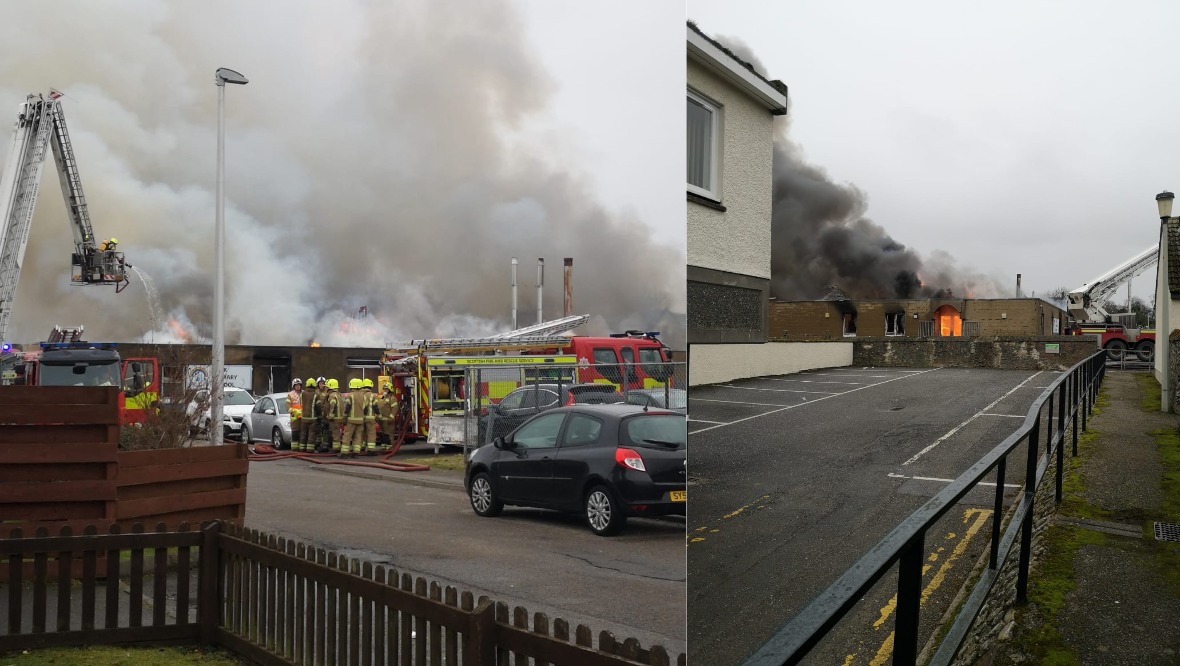 Old laptop believed to have sparked huge fire at school