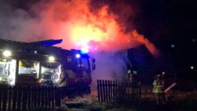 Blaze at old football ground sparks police probe
