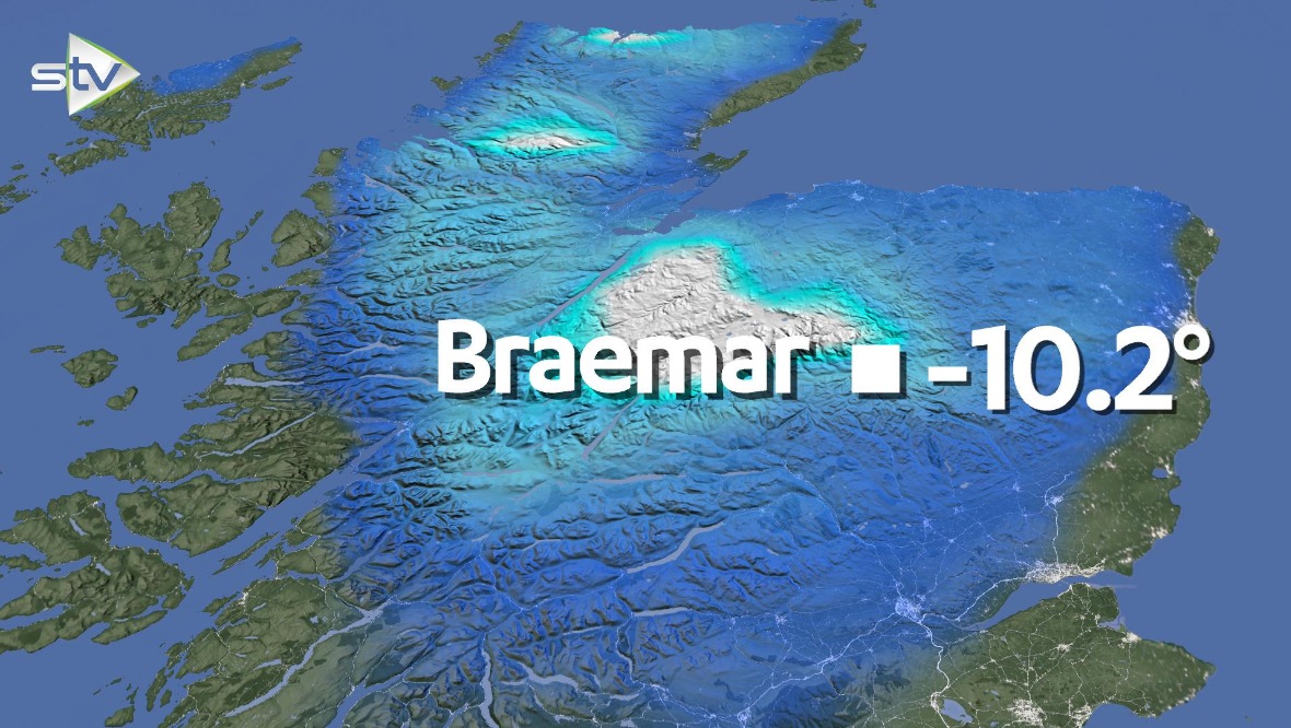 Coldest night of the year as temperatures plunge below -10C