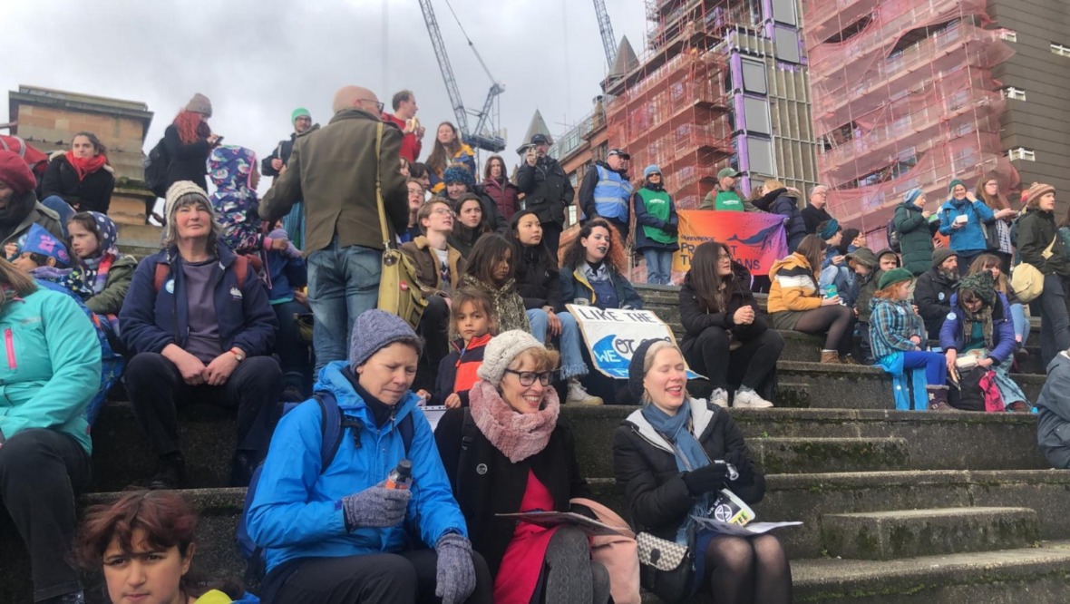 Climate: Activists were in good spirits. 