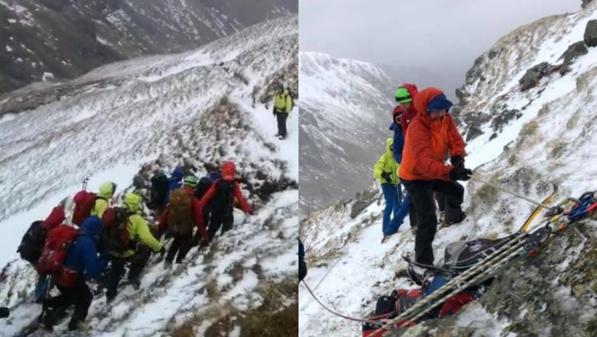Climber dies after falling from path during Storm Dennis