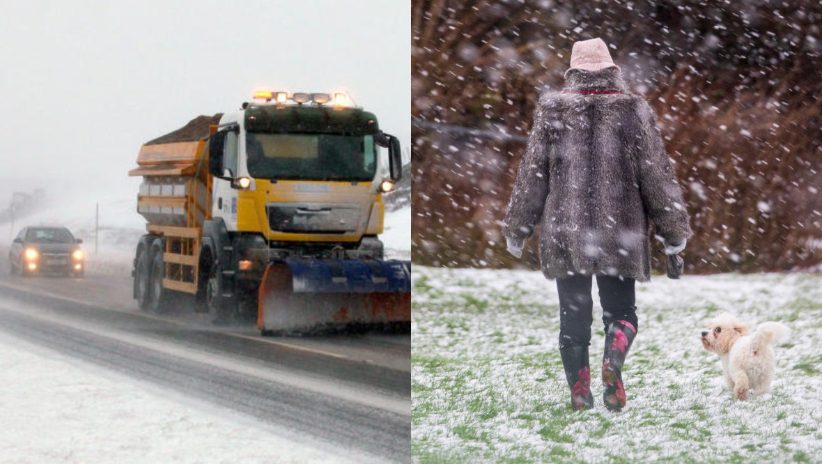 Heavy snow and gales hit Scotland in wake of Storm Ciara