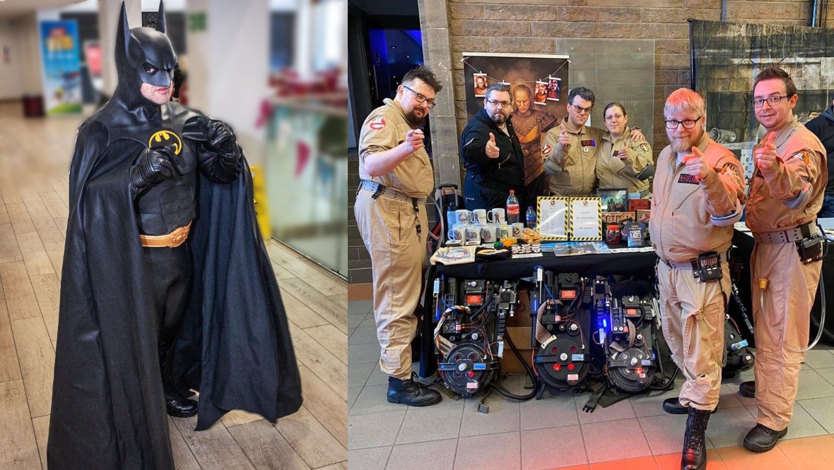 Scottish Batman and Ghostbusters suit up for comic con