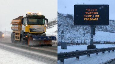 Drivers face travel chaos as heavy snow hits Scotland