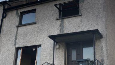 Two men badly hurt as explosion rips through house