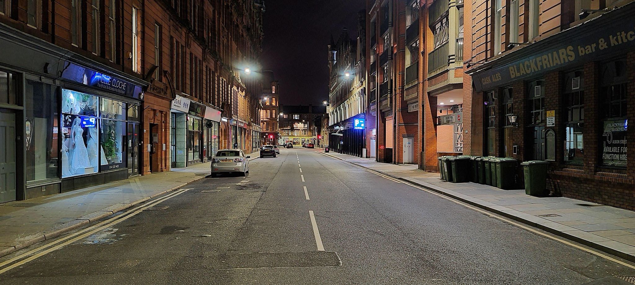 Saturday: Late-night revellers stayed away from the city centre.