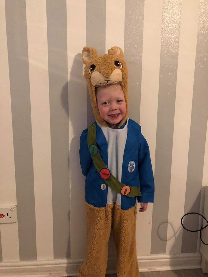  Four-year-old Arron as Peter Rabbit 