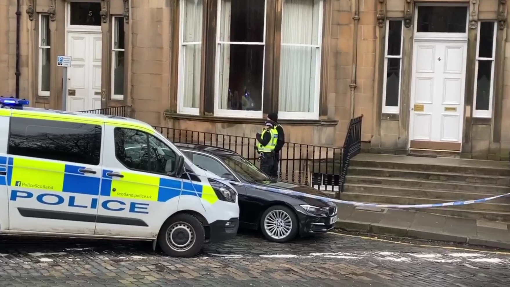 Police incident: Learmonth Terrace in Edinburgh.