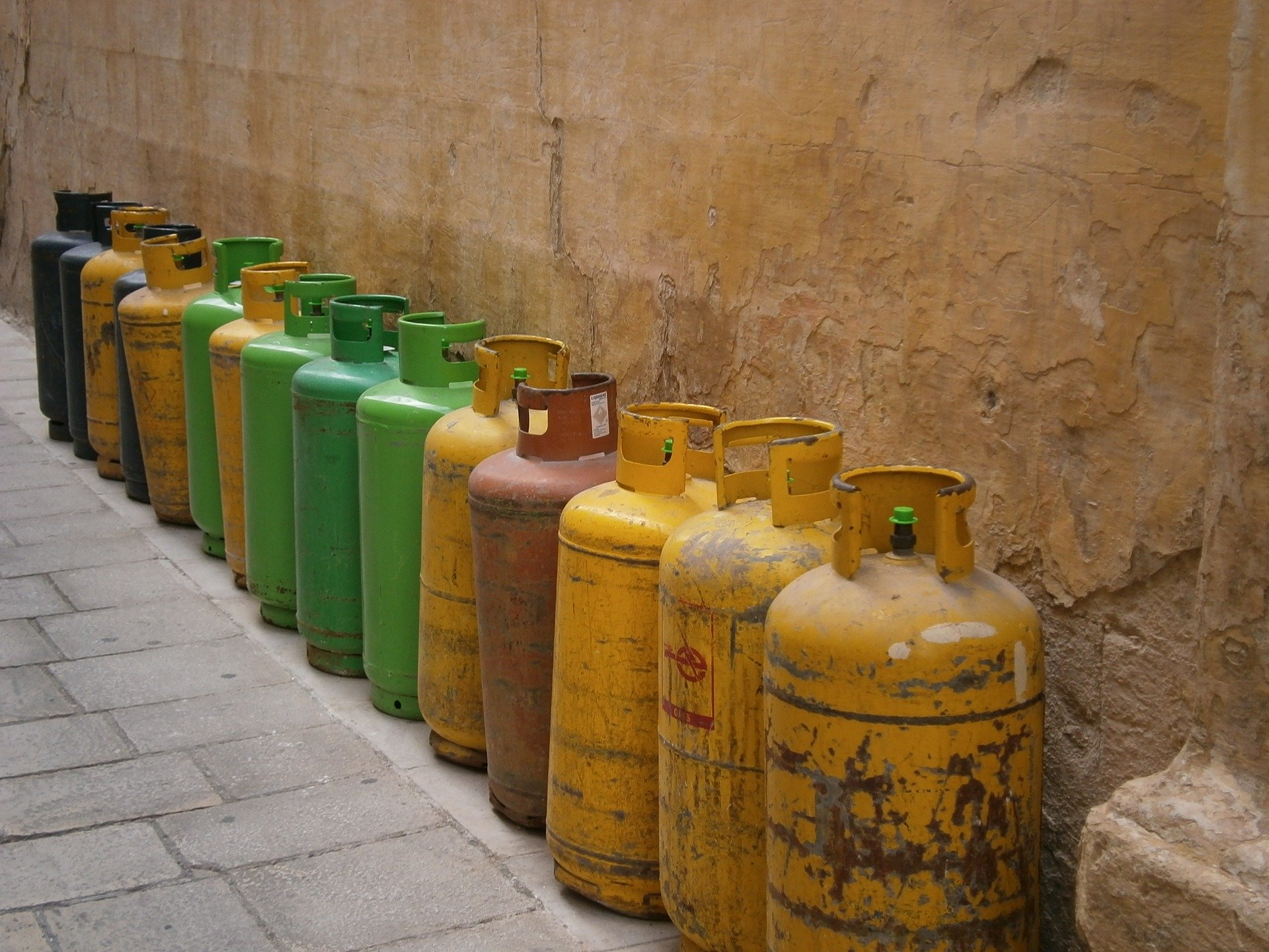 Gas: Cylinders should be stored in a safe place until recycling centres reopen.