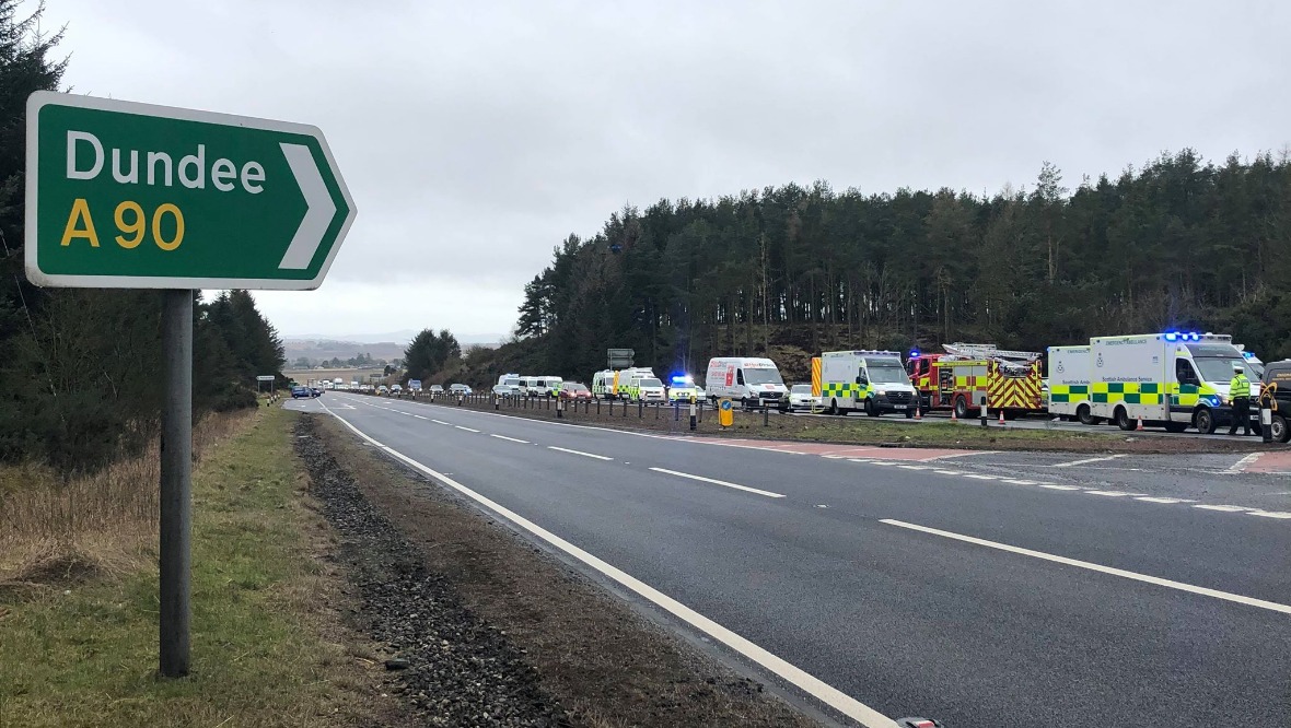 Crash: Road traffic collision on A90.