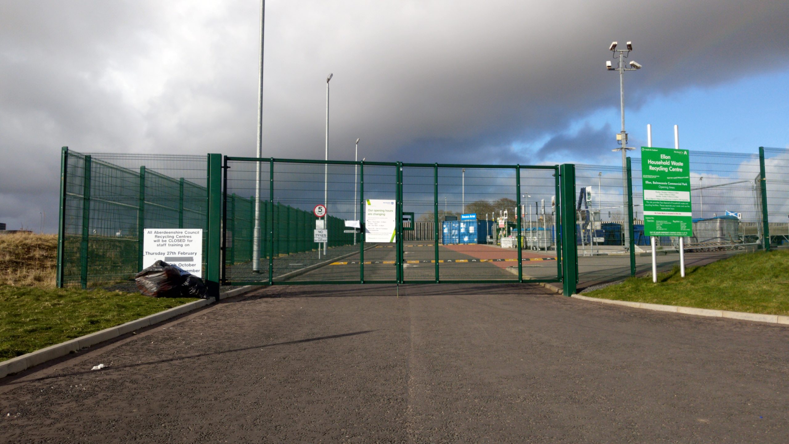 Ellon: Recycling centres in Aberdeenshire have been closed.
