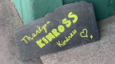 Mysterious ‘Kinross Banksy’ spreading messages of support