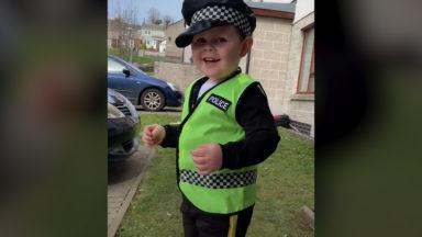 Police help boy celebrate birthday with sirens and lights