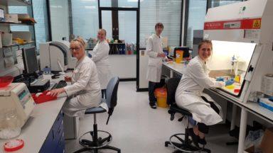 Hospital virology team tests 1300 virus samples in a week