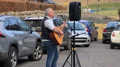 Musician stages car park gigs for care home residents