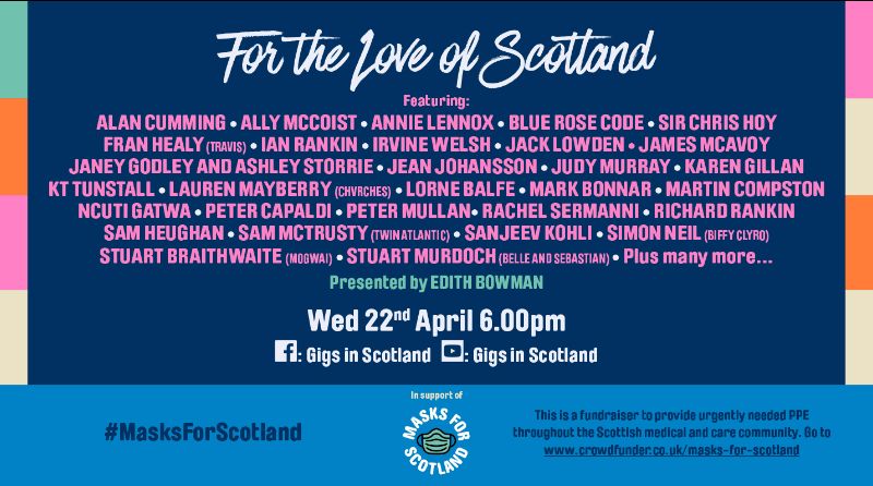 Top billing: The line-up features a whole host of Scottish celebrities.
