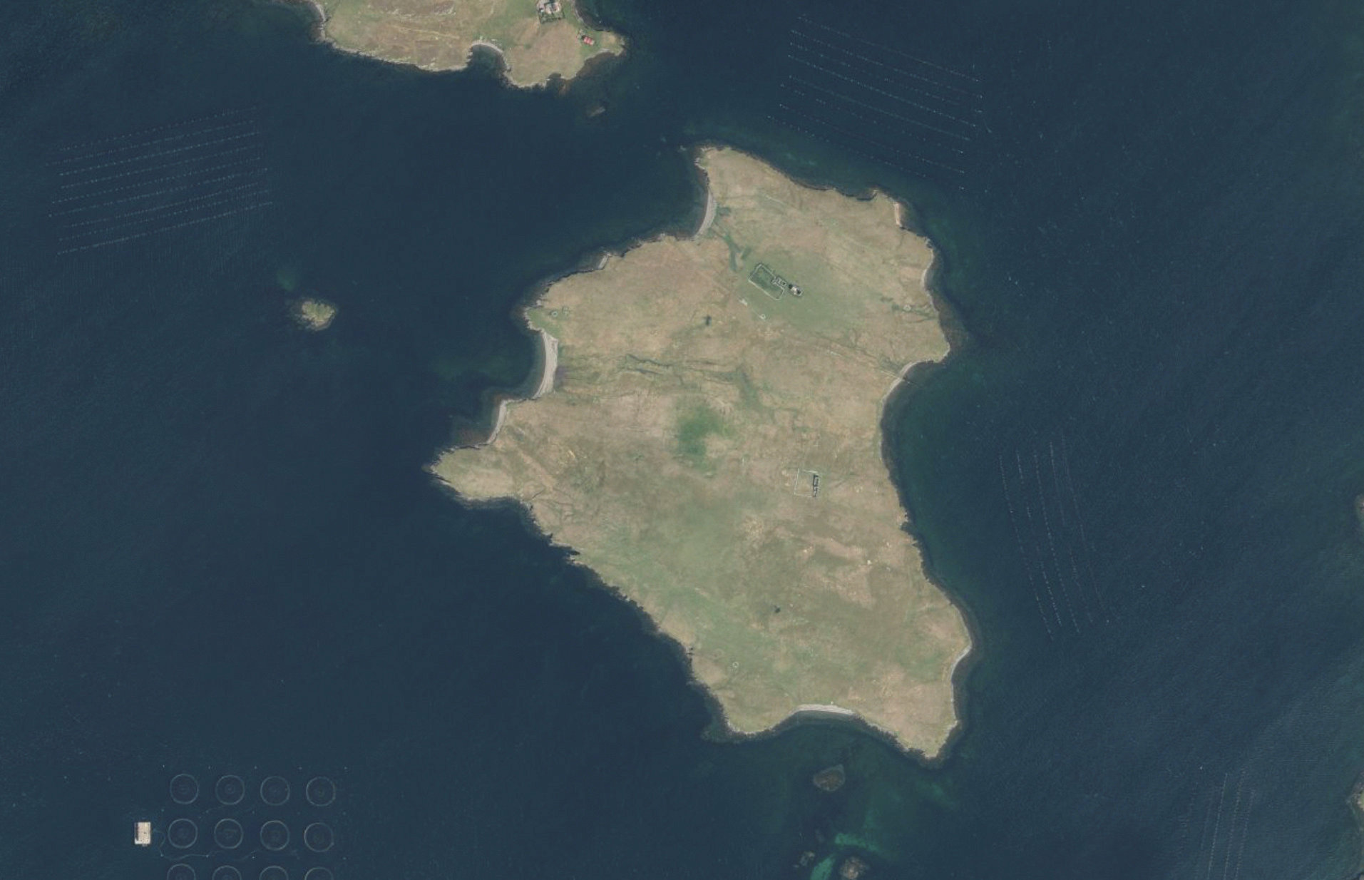 This private island called Linga is for sale off Shetland. SWNS.