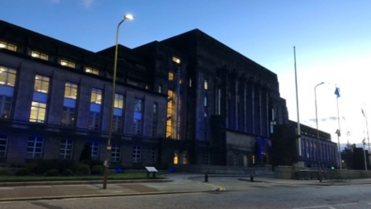 Blue: St Andrew's House, Edinburgh.