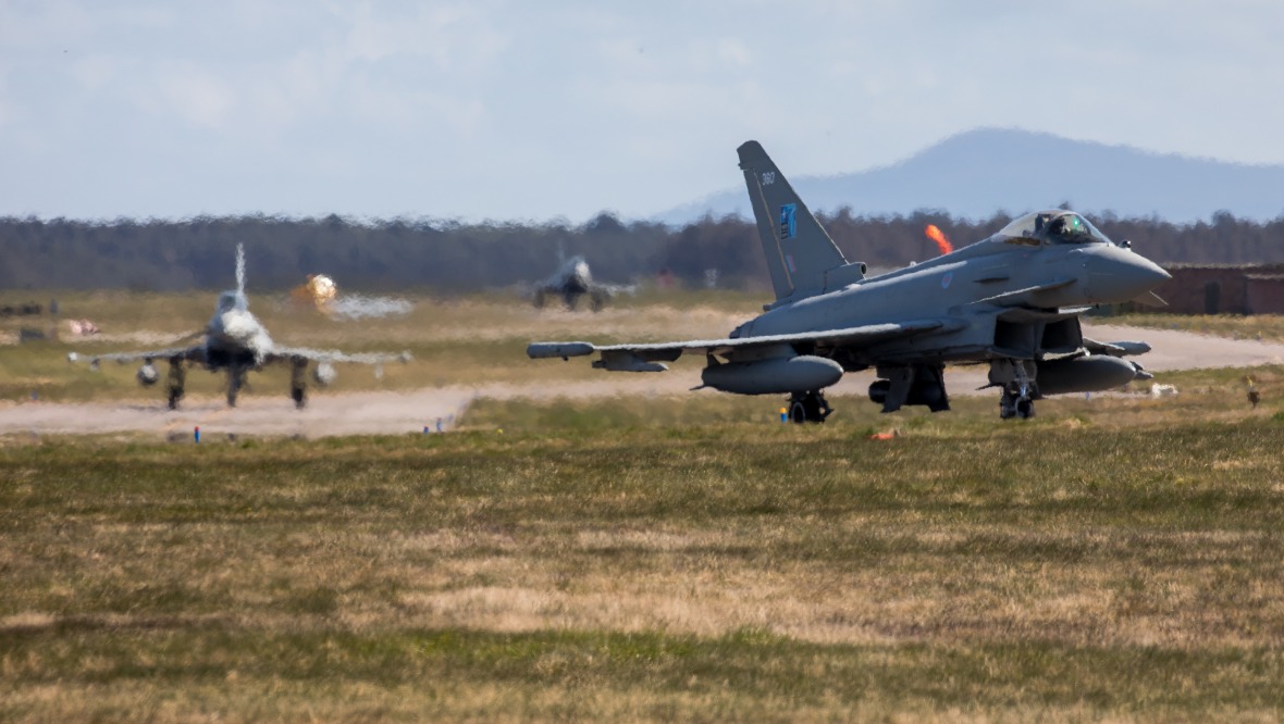 RAF Typhoons leave Lossiemouth for latest Nato mission