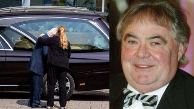 Mourners line the streets for Eddie Large’s funeral